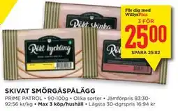 Willys Hemma SKIVAT SMÖRGÅSPÅLÄGG, Medlemspris erbjuda