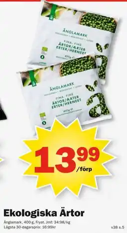 Pekås Ekologiska Ärtor erbjuda
