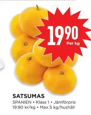 Willys SATSUMAS erbjuda