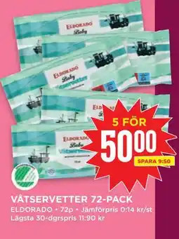 Willys VÅTSERVETTER 72-PACK erbjuda