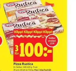 ICA Kvantum Pizza Rustica erbjuda