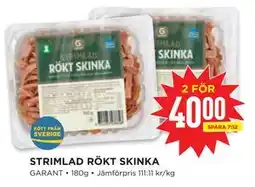 Willys Hemma STRIMLAD RÖKT SKINKA erbjuda
