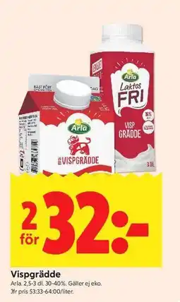 ICA Kvantum Vispgrädde erbjuda