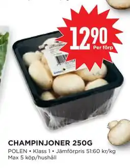 Willys Hemma CHAMPINJONER 250G erbjuda