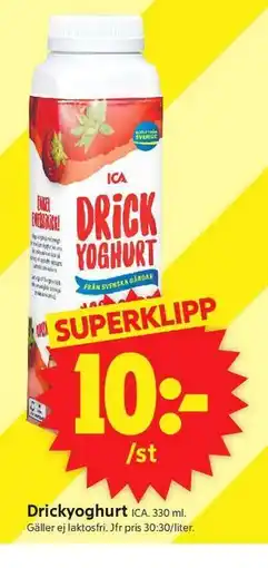 ICA Supermarket Drickyoghurt erbjuda