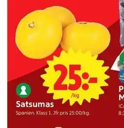 ICA Nära Satsumas erbjuda