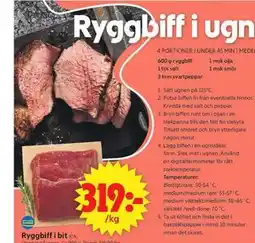ICA Supermarket Ryggbiff i bit erbjuda
