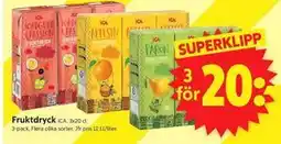ICA Supermarket Fruktdryck erbjuda