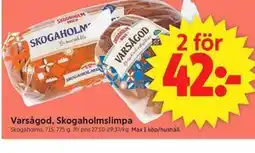 ICA Supermarket Varsågod, Skogaholmslimpa erbjuda