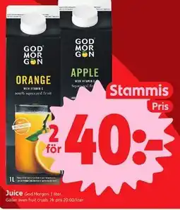 ICA Nära Juice, Medlemspris erbjuda