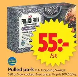 ICA Supermarket Pulled pork erbjuda