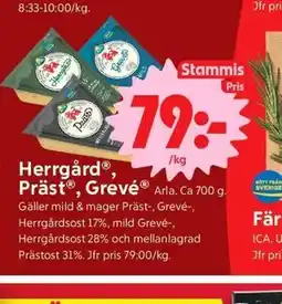 ICA Nära Herrgård , Präst , Grevé , Medlemspris erbjuda