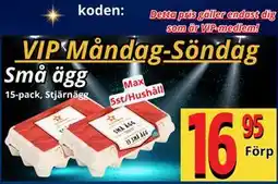 Supergrossen Små ägg, Medlemspris erbjuda
