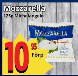 Supergrossen Mozzarella erbjuda