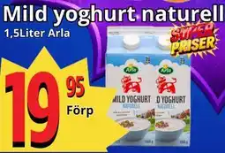 Supergrossen Mild yoghurt naturell erbjuda