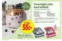 ICA Supermarket Blåbär i ask, Hallon i ask erbjuda