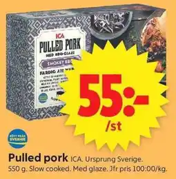 ICA Supermarket Ica pulled pork erbjuda