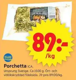 ICA Supermarket Porchetta ICA erbjuda