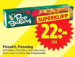 ICA Supermarket Pop Bakery Pizzakit Pizzadeg erbjuda