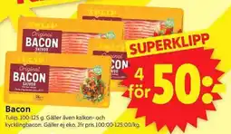 ICA Supermarket Tulip bacon erbjuda