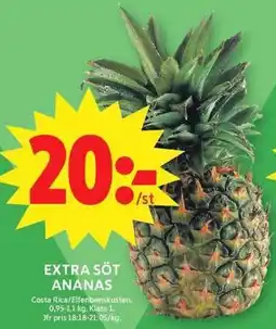 ICA Maxi Extra söt ananas erbjuda