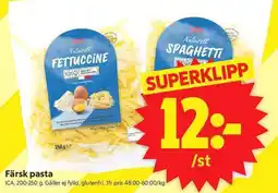 ICA Supermarket Ica färsk pasta erbjuda
