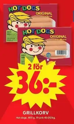 ICA Maxi Hot dogs erbjuda