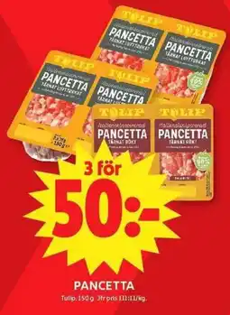 ICA Maxi Tulip pancetta erbjuda