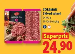Lidl Sol&mar skivad salami erbjuda