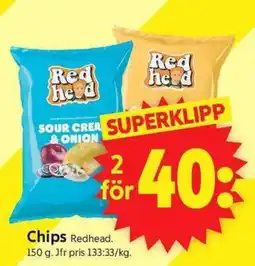 ICA Supermarket Redhead chips erbjuda