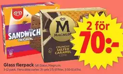 ICA Supermarket Glass flerpack GB Glace, Magnum. erbjuda