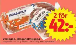 ICA Supermarket Varsågod, Skogaholmslimpa erbjuda