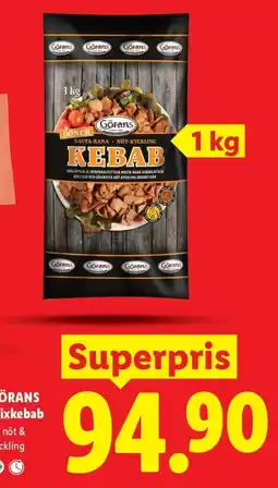 Lidl Görans kebab erbjuda