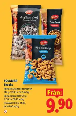 Lidl Sol&mar snacks erbjuda