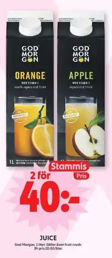 ICA Maxi God Morgen juice erbjuda