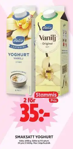 ICA Maxi Valio smaksatt yoghurt erbjuda