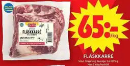 ICA Maxi Scan fläskkarré erbjuda