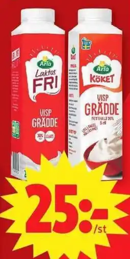 ICA Maxi Arla visp grädde erbjuda