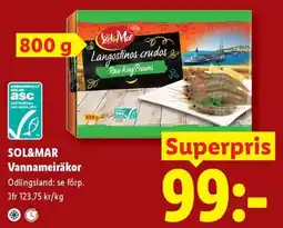 Lidl Sol&mar vannameiräkor erbjuda