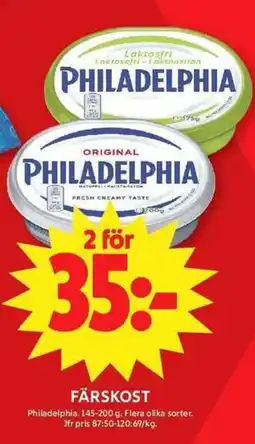 ICA Maxi Philadelphia färskost erbjuda