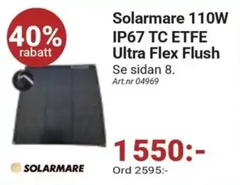 Solarmare 110w ip67 tc etfe ultra flex flush