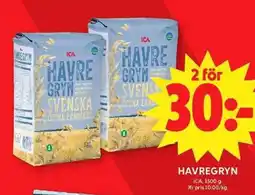 ICA Maxi ICA havregryn erbjuda