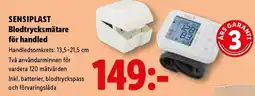 Lidl SensiPlast blodtrycksmätare för handled erbjuda