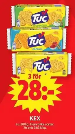 ICA Maxi Tuc kex erbjuda
