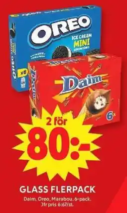ICA Maxi Daim Oreo Marabou erbjuda