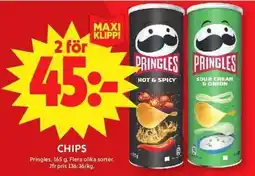 ICA Maxi Pringles chips erbjuda