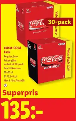 Lidl Coca-Cola Läsk erbjuda