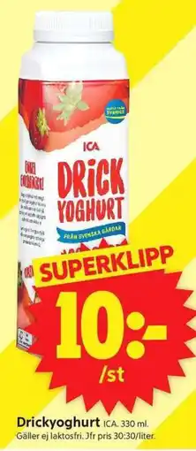ICA Supermarket Ica Drickyoghurt erbjuda