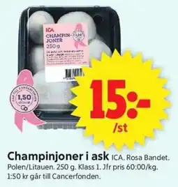 ICA Supermarket Ica champinjoner erbjuda