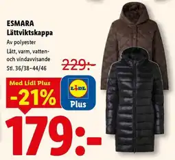 Lidl Esmara lättviktskappa erbjuda